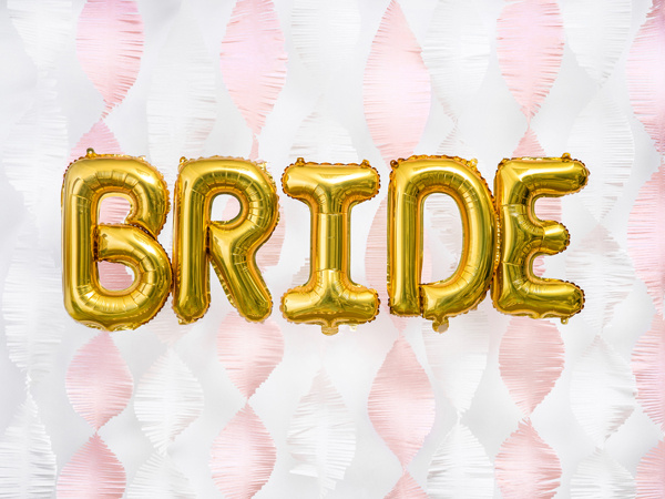 Balon foliowy Litera I 35cm złoty - zdjęcie 2