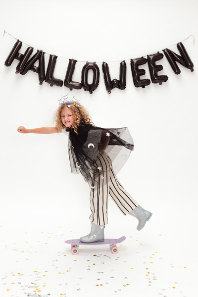 Balon foliowy Halloween czarny 280x46 cm - zdjęcie 4