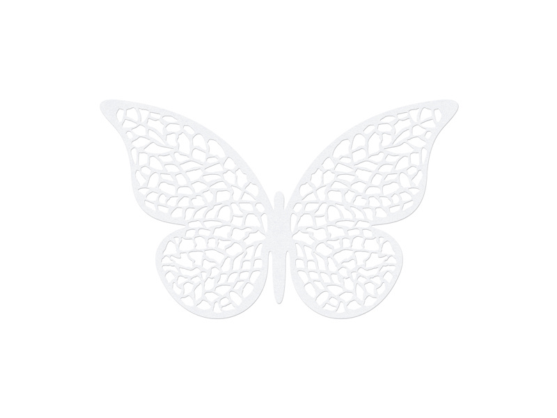 Dekoracje papierowe Motyl 8x5cm - zestaw 10 sztuk