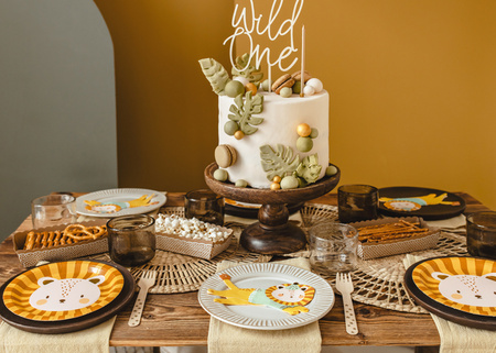 Topper drewniany Wild One, 22cm