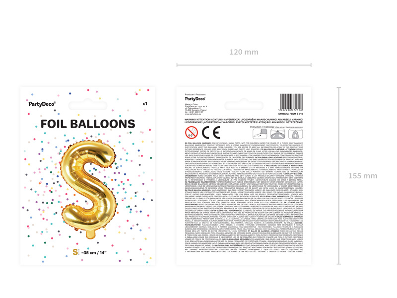 Balon foliowy S w aranżacji