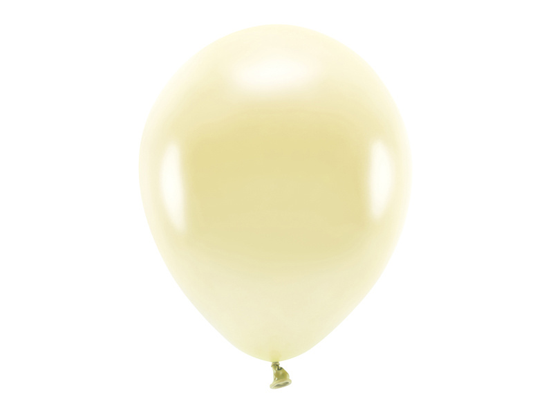 Balony Eco 30cm metalizowane słomkowy - opakowanie 100 sztuk
