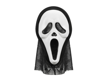Maska Halloween z kapturem, 18x31cm, mix