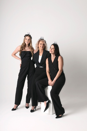 Opaska ''40'' z falbanką i perełkami