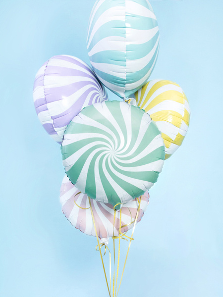 Balon foliowy Cukierek miętowy - aranżacja