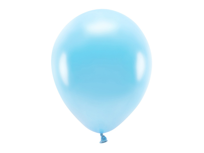 Balony Eco 30cm metalizowane jasny niebieski