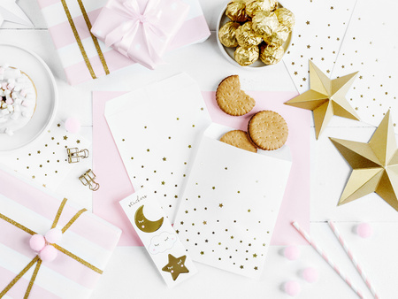 Torebki na słodycze Little Star, 13x14cm (1 op. / 6 szt.)