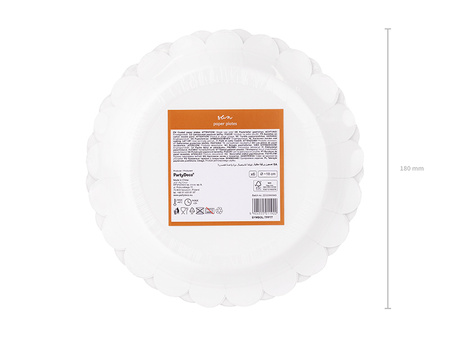 Talerzyki Słoneczko, mix, 18 cm (1 op. / 6 szt.)