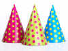 Czapeczki Kropki, mix, 16cm (1 op. / 6 szt.)