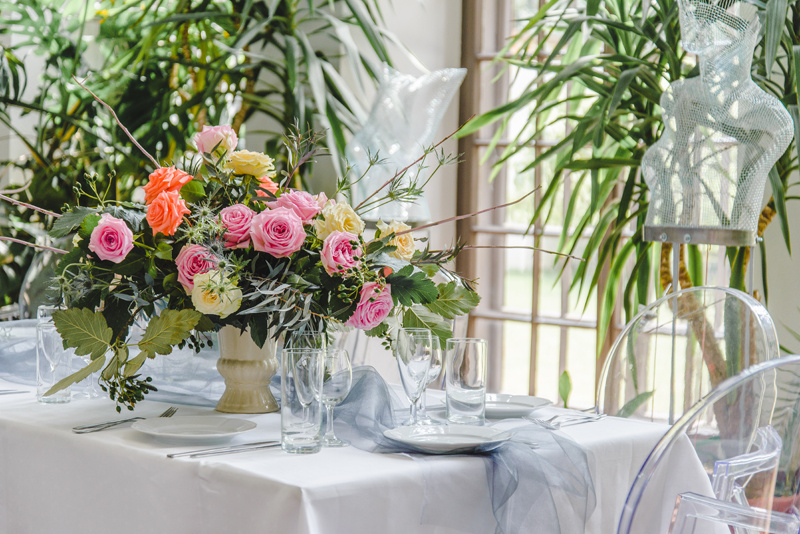 Organza Snow srebrny - inspiracja dekoracyjna