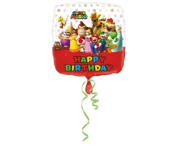 Balon foliowy Mario Bros 43 cm/1szt.