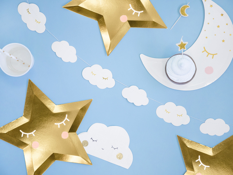 Detal girlandy Little Star Chmurki