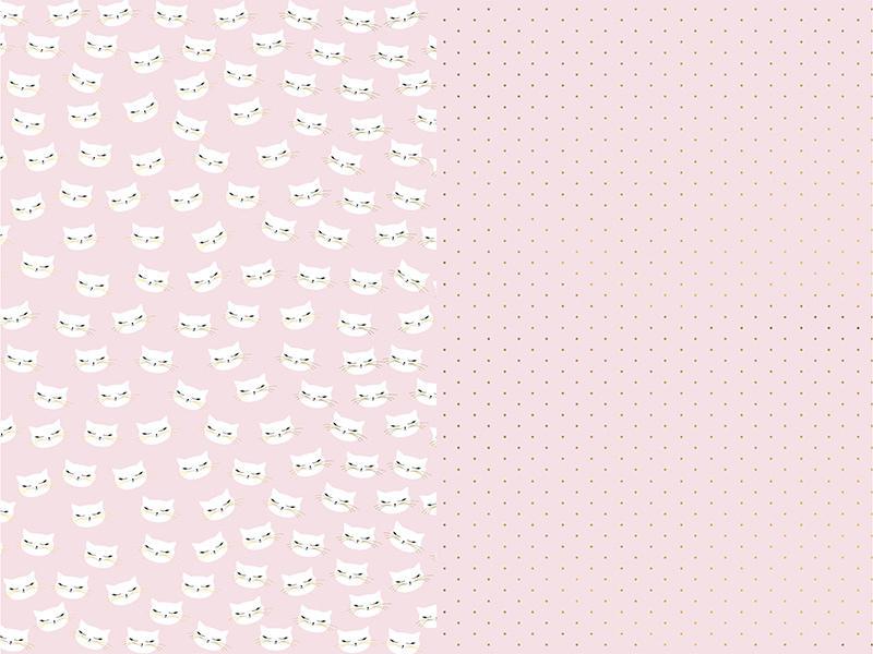 Papier do pakowania Kotek – mix wzorów