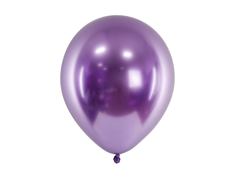 Balony Glossy 30cm fioletowe opakowanie