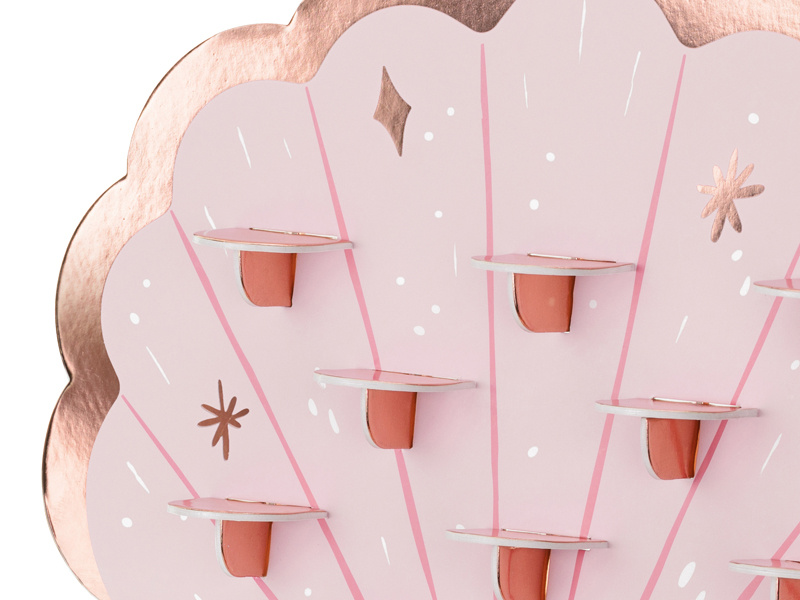 Ściana na shoty Muszelka różowa - zdjęcie 2