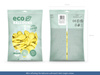 Balony Eco 30cm metalizowane, jasny żółty (1 op. / 100 szt.)
