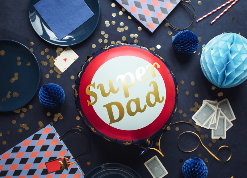 Balon Super Dad z możliwością napełnienia helem i powietrzem