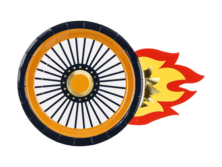 Talerzyki Koło, 26.5x18 cm, mix (1 op. / 6 szt.)