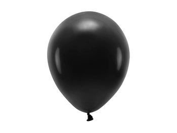 Balony Eco 26cm pastelowe, czarny (1 op. / 10 szt.)
