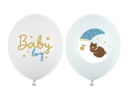 Balony 30 cm, Baby boy, mix (1 op. / 50 szt.)