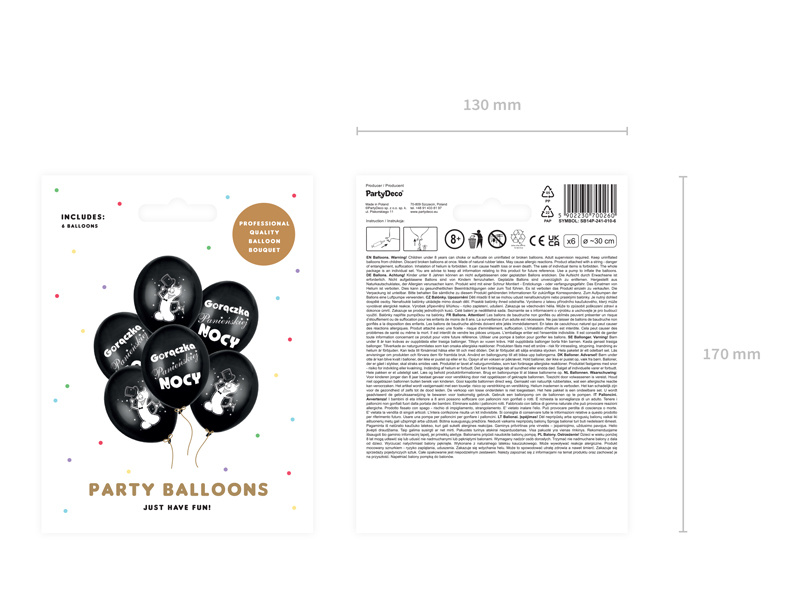 Balony Strong z nadrukiem na wieczór panieński