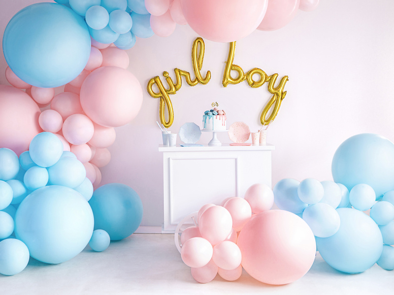 Balon okrągły 60cm Pastel Pale Pink - zdjęcie 3