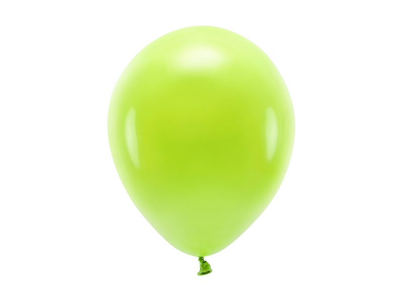 Balony Eco 26cm pastelowe zielone jabłuszko – opakowanie 100 sztuk