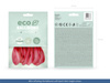 Balony Eco 30cm pastelowe, jasny czerwony (1 op. / 10 szt.)