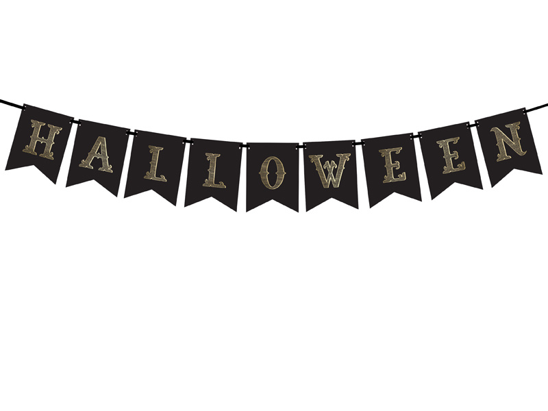 Baner Halloween czarny 20x175cm - zdjęcie 3