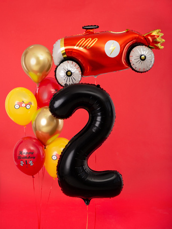 Balon foliowy Cyfra ''2'', 86cm, czarny