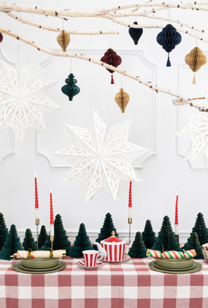 Gwiazda papierowa, 50 cm, biały