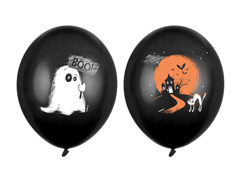Balony Duszek Pastel Black 30cm opakowanie
