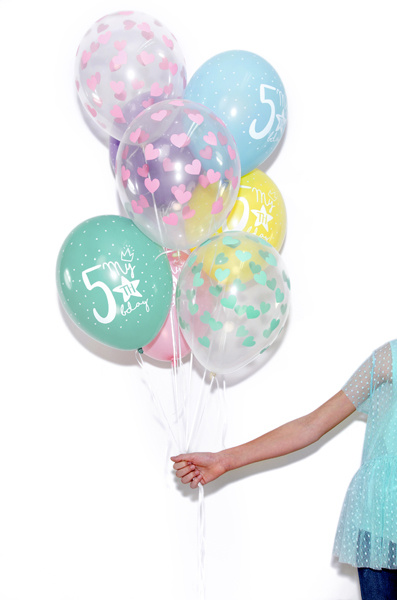 Balony Serduszka Crystal Clear – dekoracja na przyjęcie
