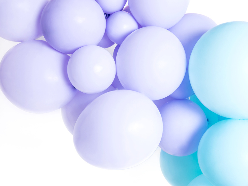 Balony Pastel Lilac Breeze - detale koloru i struktury