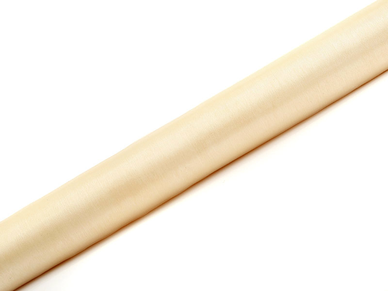 Organza Gładka kremowy - zdjęcie produktu