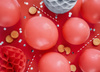 Balony Eco 26cm pastelowe, czerwony (1 op. / 10 szt.)
