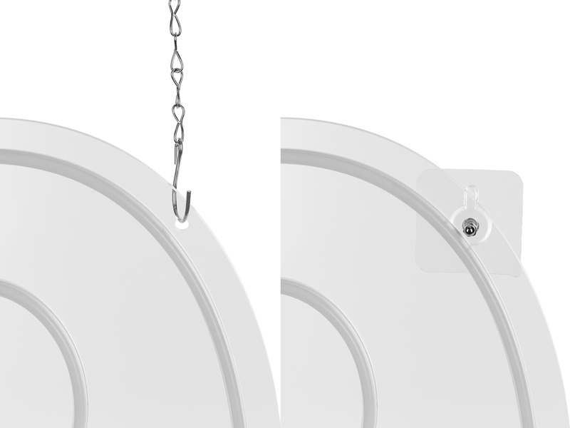 Neon LED Cyfra 9 biały 50cm na podstawce