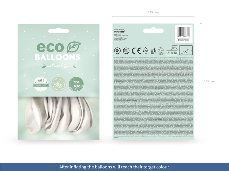 Balony Eco 26cm metalizowane perłowy – balony w dekoracji