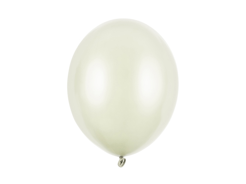 Balony Strong 30cm Metallic Light Cream opakowanie 10 sztuk