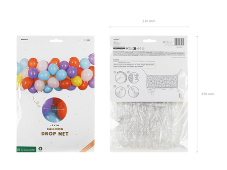 Siatka do Zrzutu Balonów, 3x1m