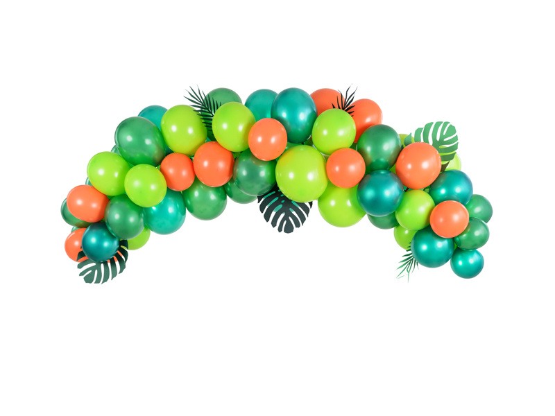 Balony Eco 30cm pastelowe zielone jabłuszko - balony na tle zieleni