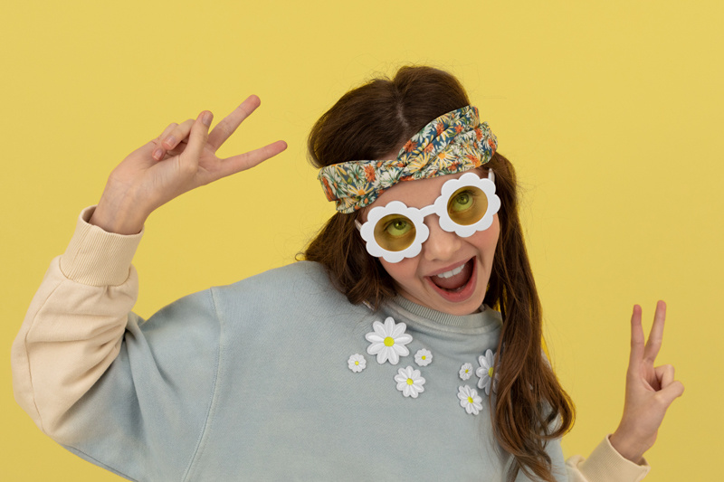 Naprasowanki stokrotki – szczegóły wykonania