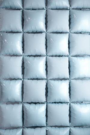 Balon foliowy kurtyna dwustronna Kwadrat, mglisty niebieski, 35 x 35 cm (1 op. / 4 szt.)