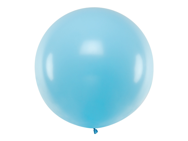 Balon okrągły 1m Pastel Light Blue - zdjęcie 1
