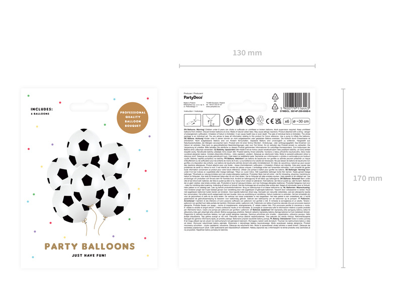 Balony 30 cm Piłka Pure White – aranżacja imprezowa