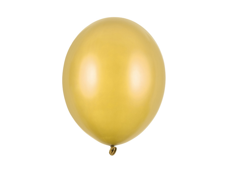 Balony Strong 30cm Metallic Gold - opakowanie 100 sztuk
