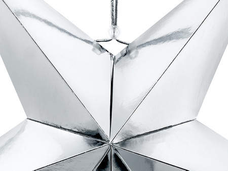 Gwiazda papierowa, 70cm, srebrny