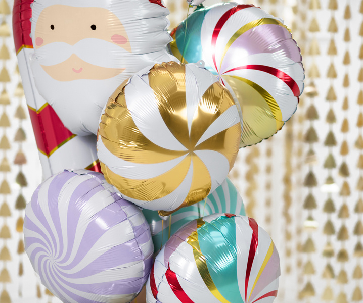 Balon foliowy Cukierek 35 cm mix – zbliżenie na detale