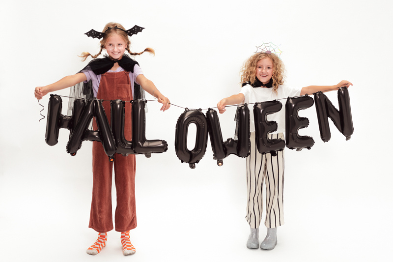 Balon foliowy Halloween czarny 280x46 cm - zdjęcie 3