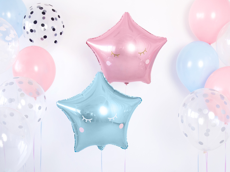 Balon foliowy Gwiazdka 48cm błękitny – zastosowanie w dekoracji